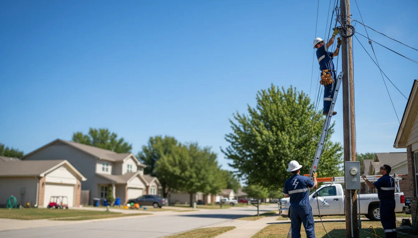 Residential electrician providing installation services in Temple, TX